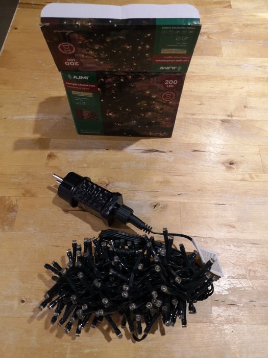 Lampki nowe LED 200, choinkowe, barwa ciepła