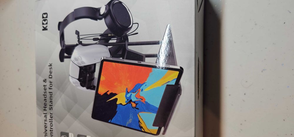 KDD Stojak na słuchawki, kontroler i zestaw słuchawkowy na biurko.