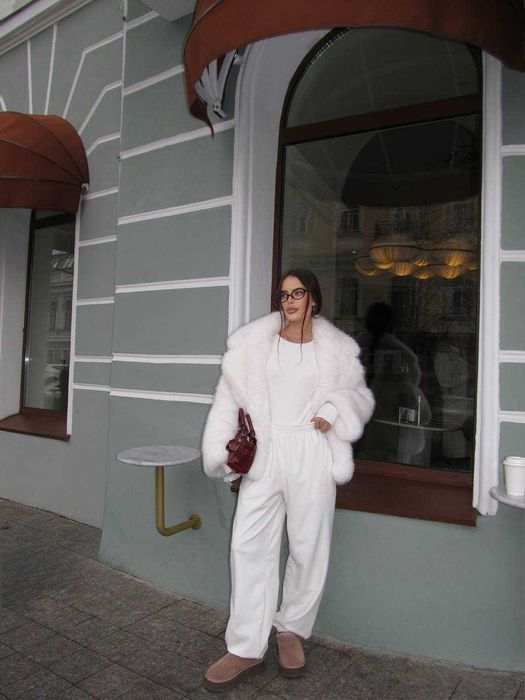 Теплий термо костюм (боді + джогери) з ефектом кашеміру