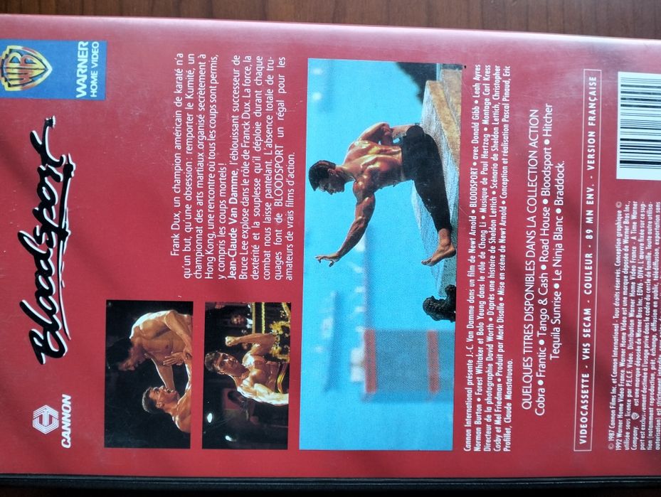 VHS Bloodsport (Van Damme) - Versão Francesa