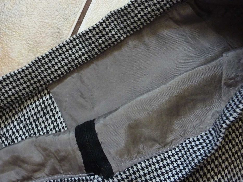 Prosta Mini Spódnica w Kratkę pepitka S/ 36 sexi