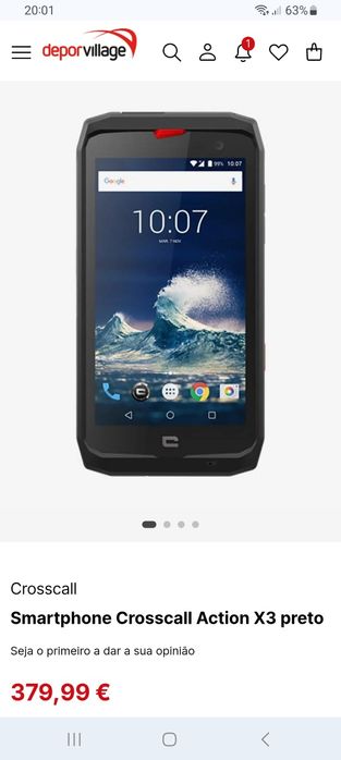 Smartphone crosscall action x3 vendo ou troco