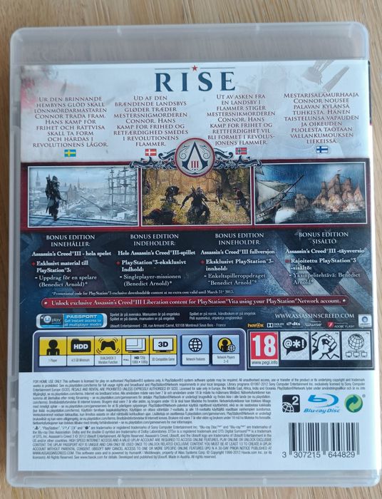 Assassin's Creed III PS3