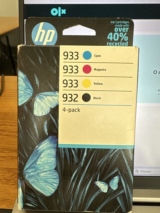 tinteiro Pack 4 Tinteiros HP 932/933 Preto e Cores