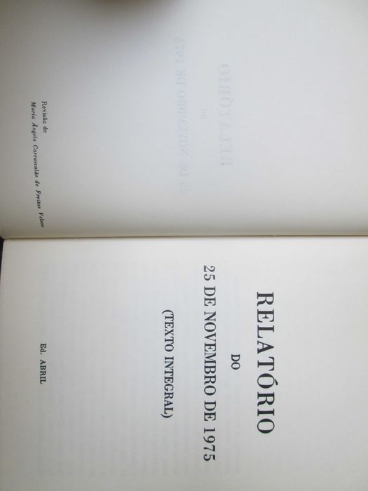 Relatório do 25 de Novembro de 1975 - Texto Integral