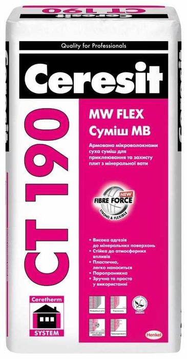 Ceresit, Склад, Клея ЦПС итд