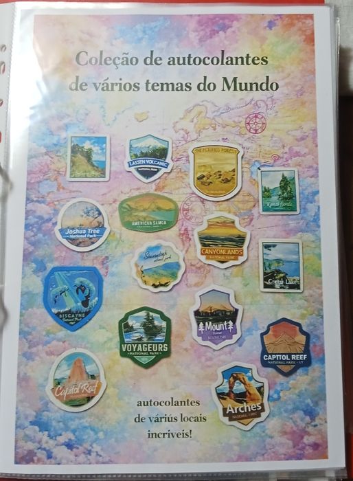 Autocolantes de vários temas