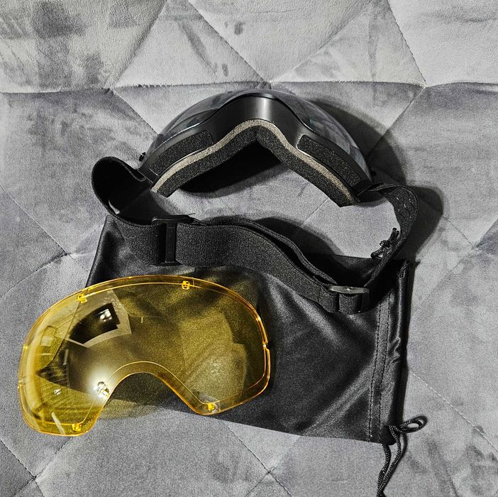 Лижна маска, лижні окуляри з чохлом, лыжная маска, лыжные очки + лінза