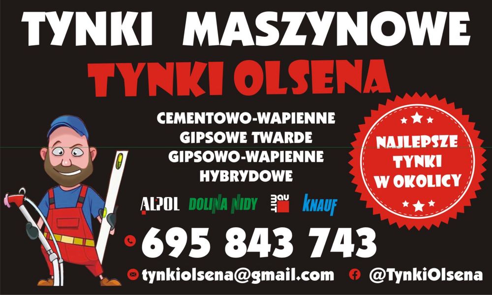 Tynki maszynowe gipsowe/hybrydowe/cementowo-wapienne