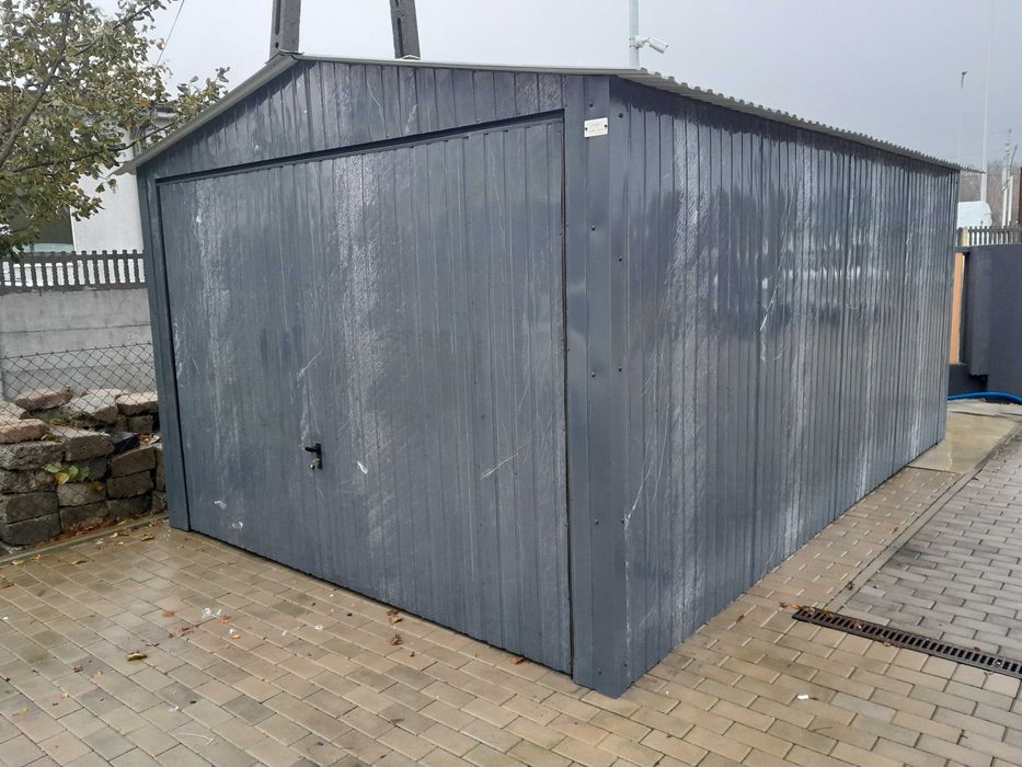 Garaż Blaszany 4x5 Dach dwuspadowy