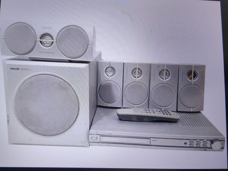 Home cinema 5.1 com DVD Philips