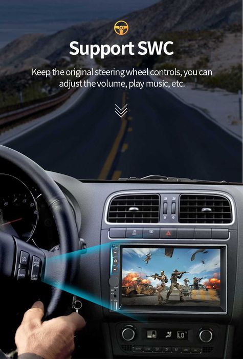 2023 - RÁDIO 7 POLEGADAS - COM CARPLAY E ANDROID AUTOMÁTICO - NOVO