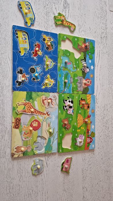 Układanki drewniane