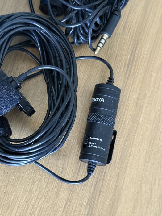 Microfone de lapela BOYA BY-M1 – 2 unidades