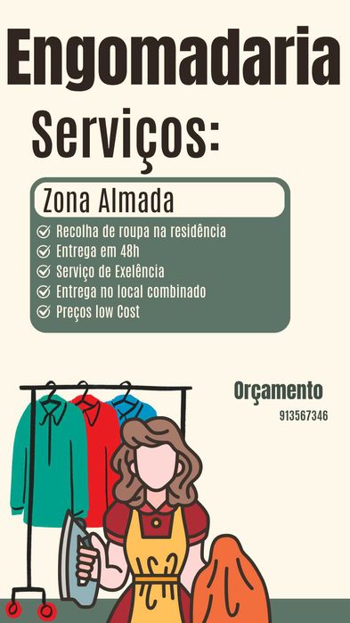 Engomadaria com recolha Almada