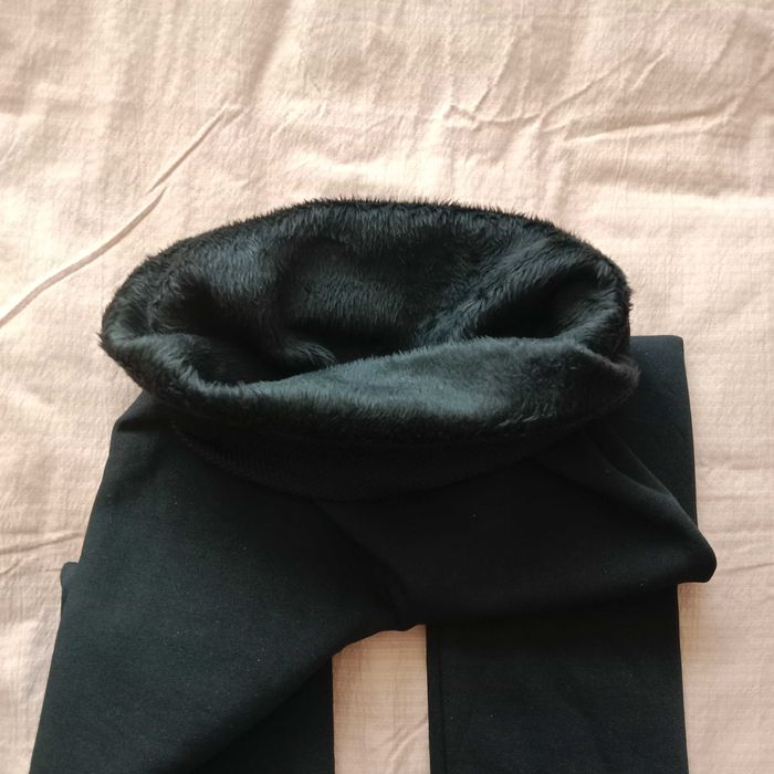 Легинсы женские на флисе тёплые L