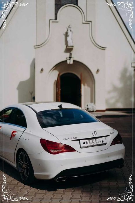 Auto do ślubu. Samochód na ślub. Mercedes CLA, wolne terminy