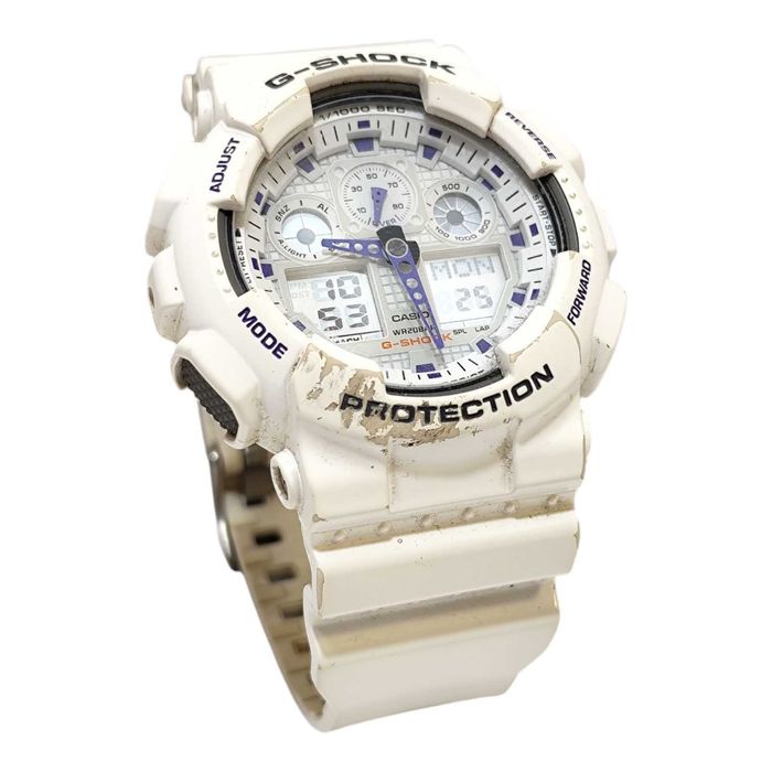 Zegarek Casio G-shock Resist GA-100A 5081 Biały