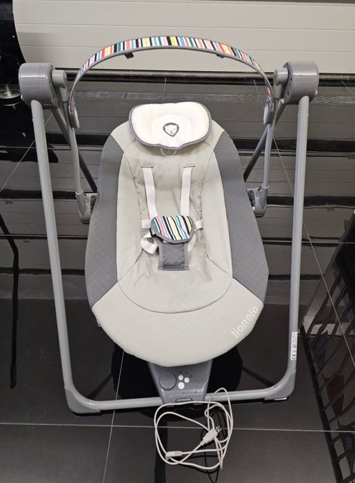 Kołyska elektryczna bujaczek huśtawka LIONELO OTTO – Stan Jak Nowy!