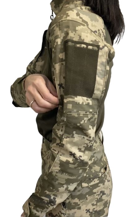 Жіноча бойова тактична сорочка Убакс піксель ЗСУ