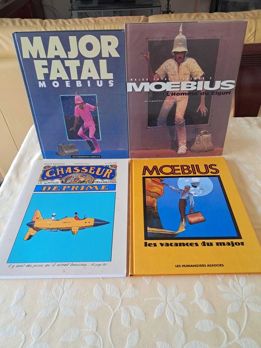 Livros BD - Moebius - Garage Hérmetique - Major Fatal 1 e 2 (francês)