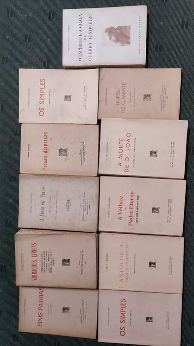 Lote 11 Livros de Guerra Junqueiro