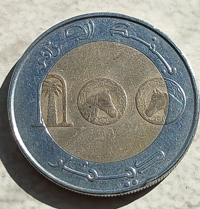 100 dinares Argélia 1993