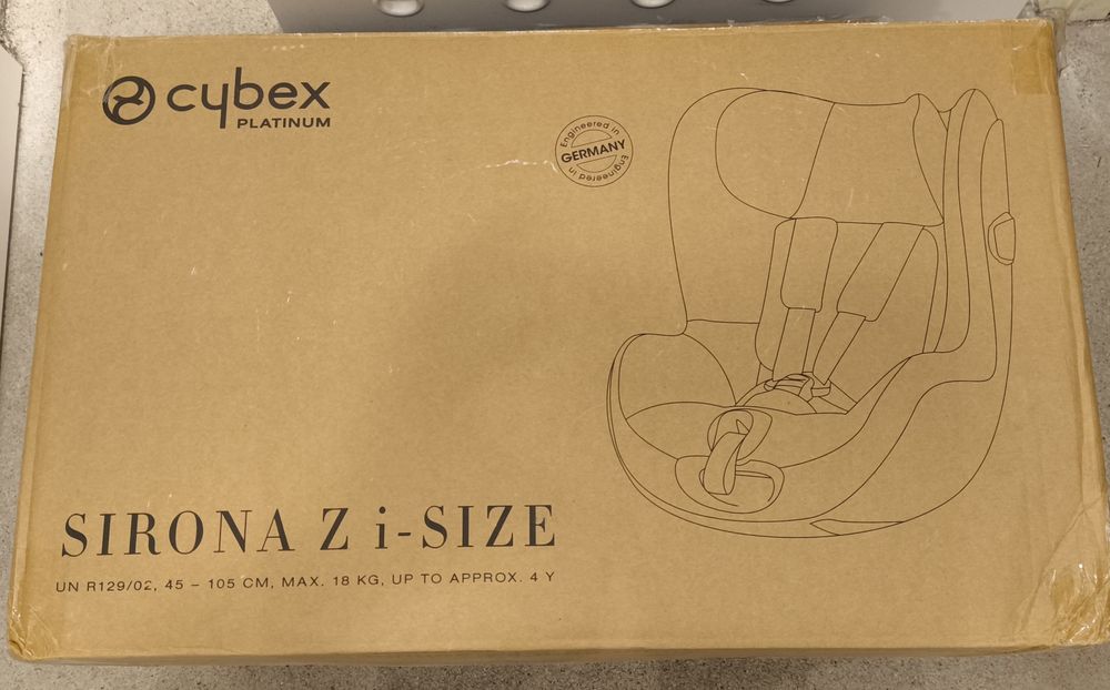 Cybex Sirona Z i‑Size z bazą Base Z - 0–18 kg, obrót 360°, ISOFIX