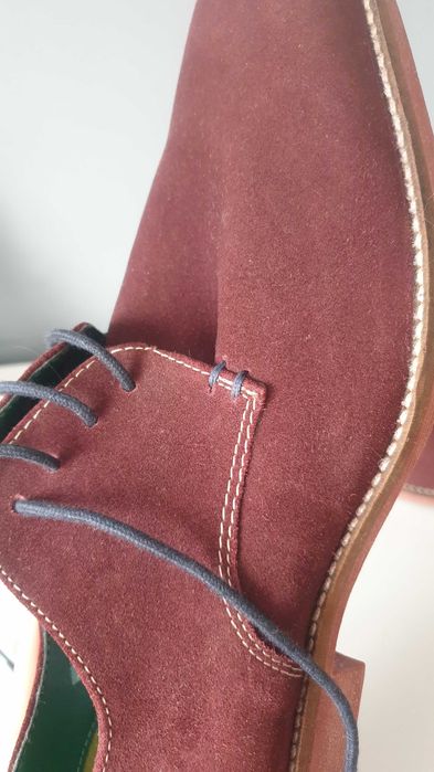 Now eleganckie skórzane męskie buty od Lambretta rozmiar 42