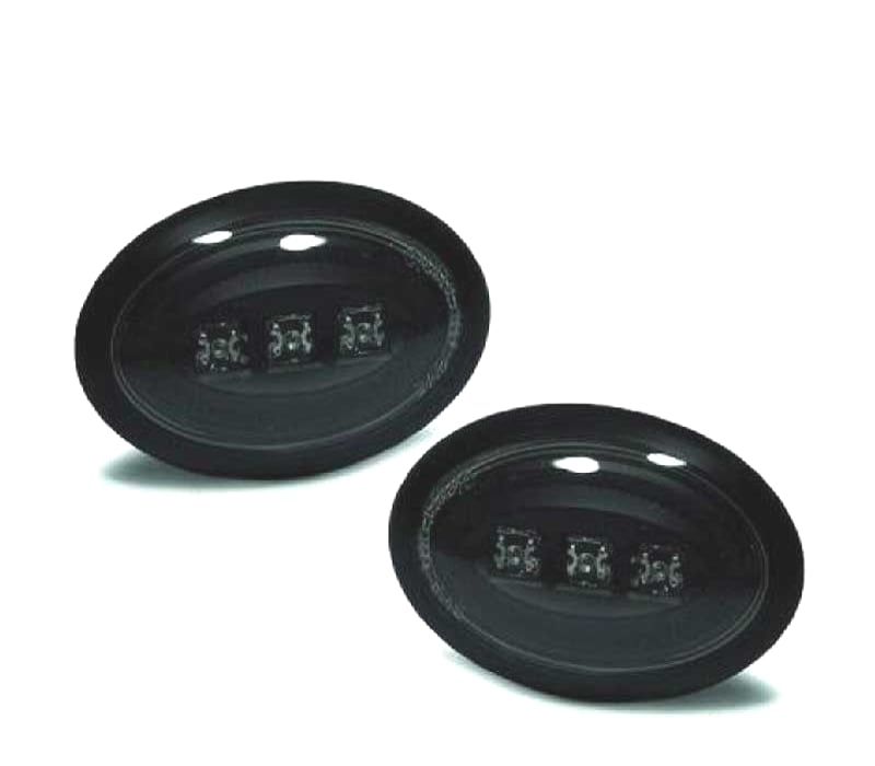 PISCAS LATERAIS LED MINI 06-10 FUNDO PRETO