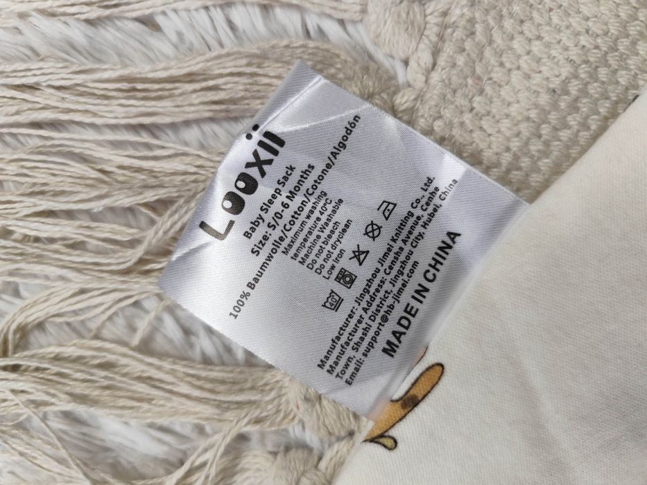 Nowy cieńki bawełniany śpiworek do spania 0-6 miesięcy
