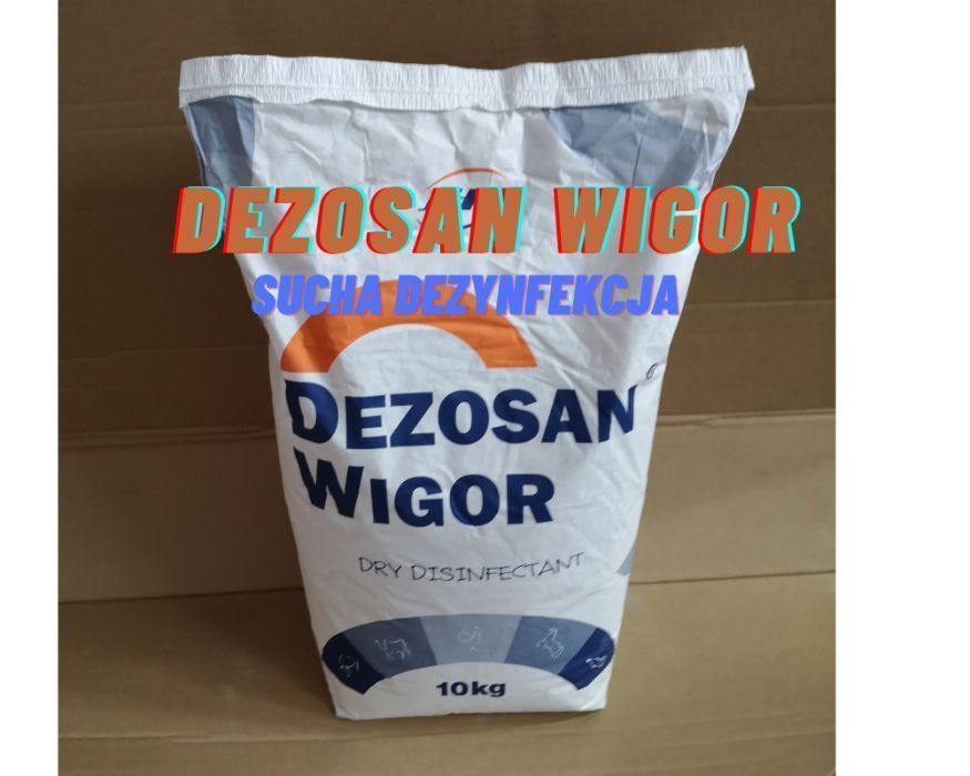 Oryginalny Dezosan 10 kg sucha deynfekcja pomieszczeń do obory chlewni