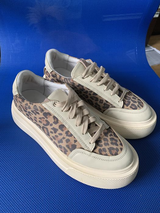 Шкіряні кеди Zozulya Shoes (леопард) — р. 39