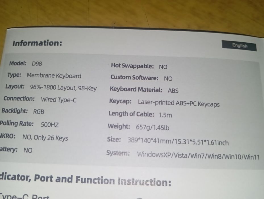 Клавиатура мембранка