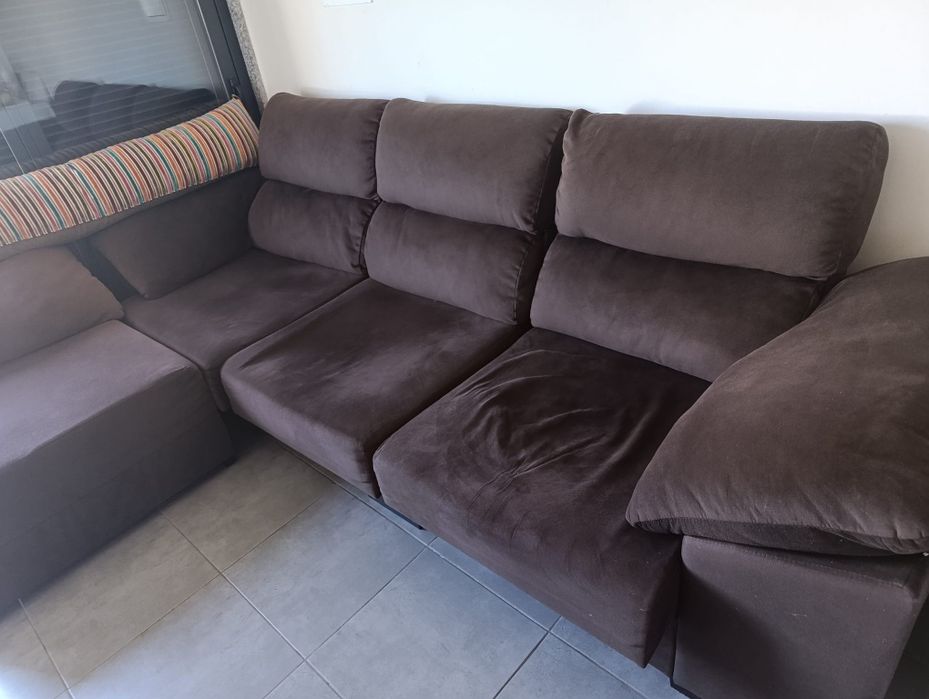 Sofá chaise long removível
