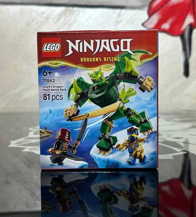 Конструктор LEGO NINJAGO 71862 Бойовий набір робота Дракона Ллойда