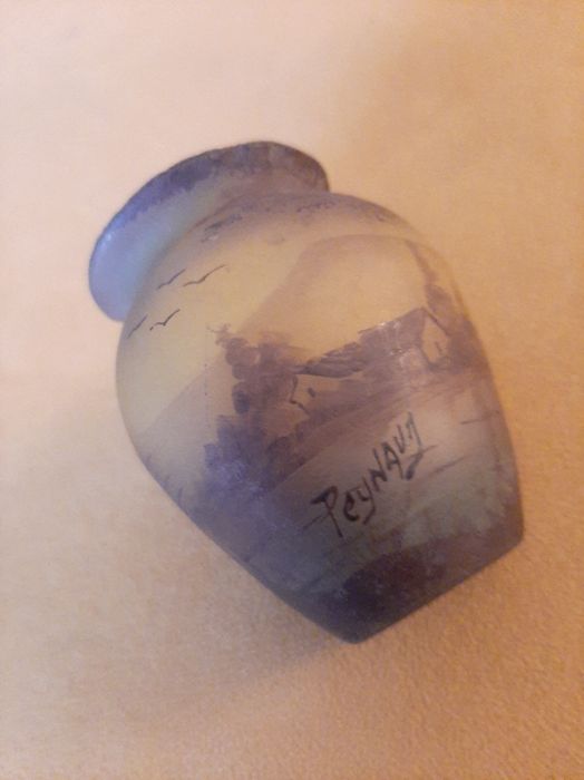 Vaso Marmorizado Assinado Peynaud