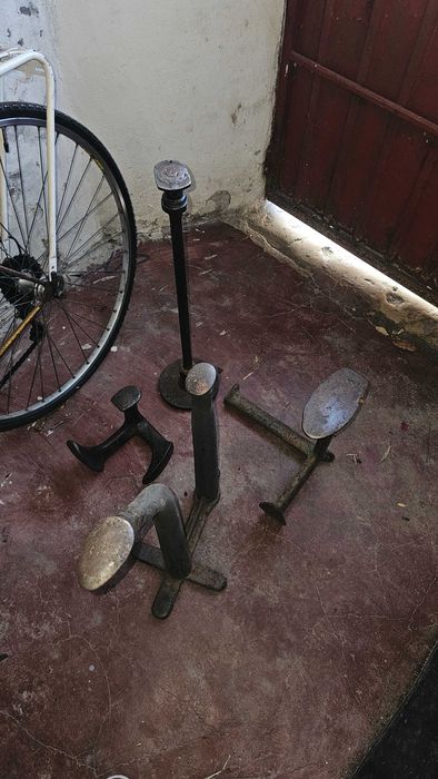 Conjunto 4x Ferro Maciço de Bater Solas e Formas de Sapateiro