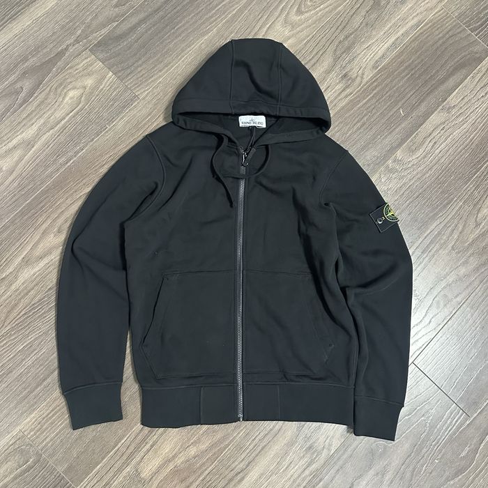 Stone Island Black Zip Hoodie M L LEGIT CP COMPANY