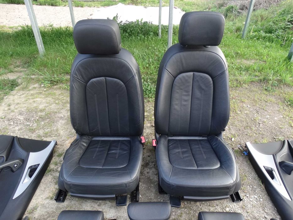 audi a6 c7 11-18 fotel kierowcy lewy przód czarna skóra oryginał