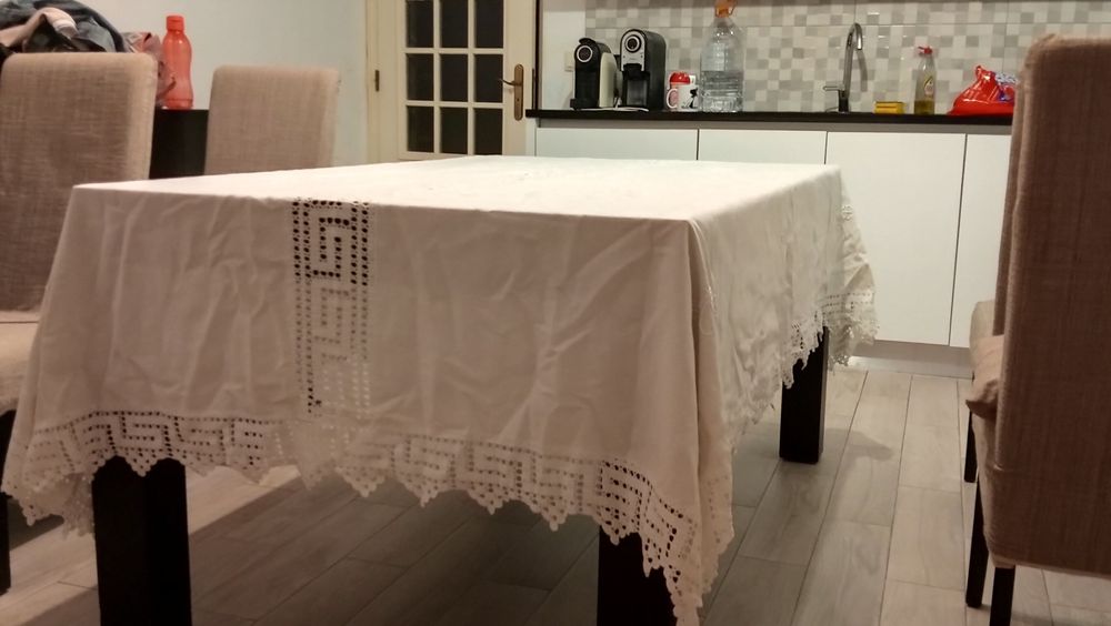 Toalha de linho mesa com panos