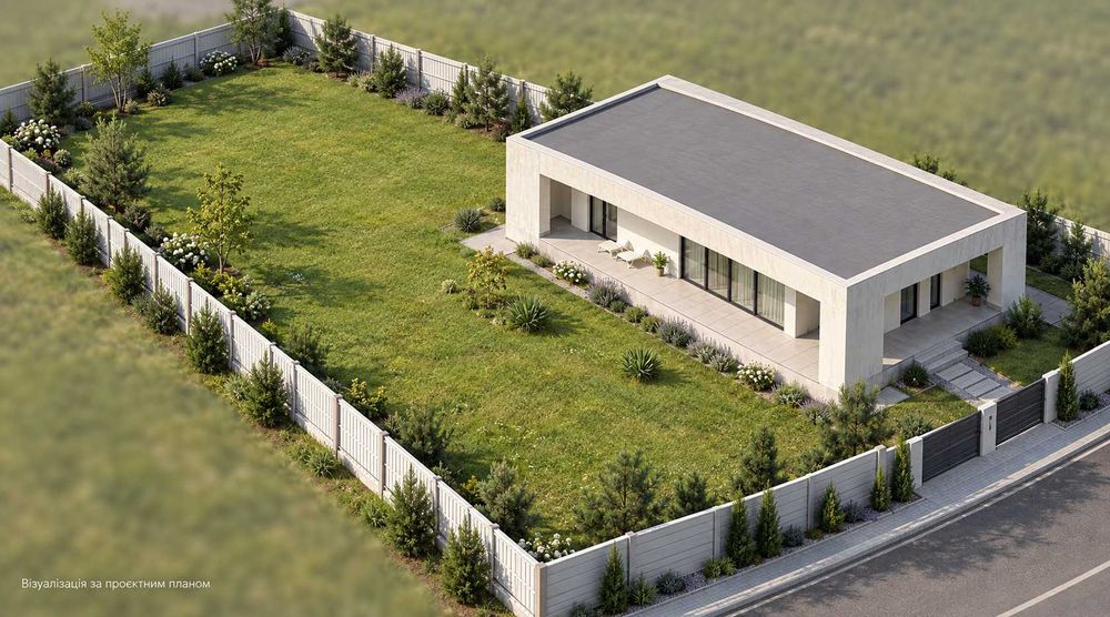 Будинок 90 м² із терасою навколо — передмістя Рівного