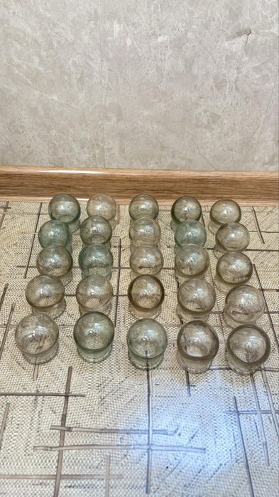 Стеклянные баночки для массажа