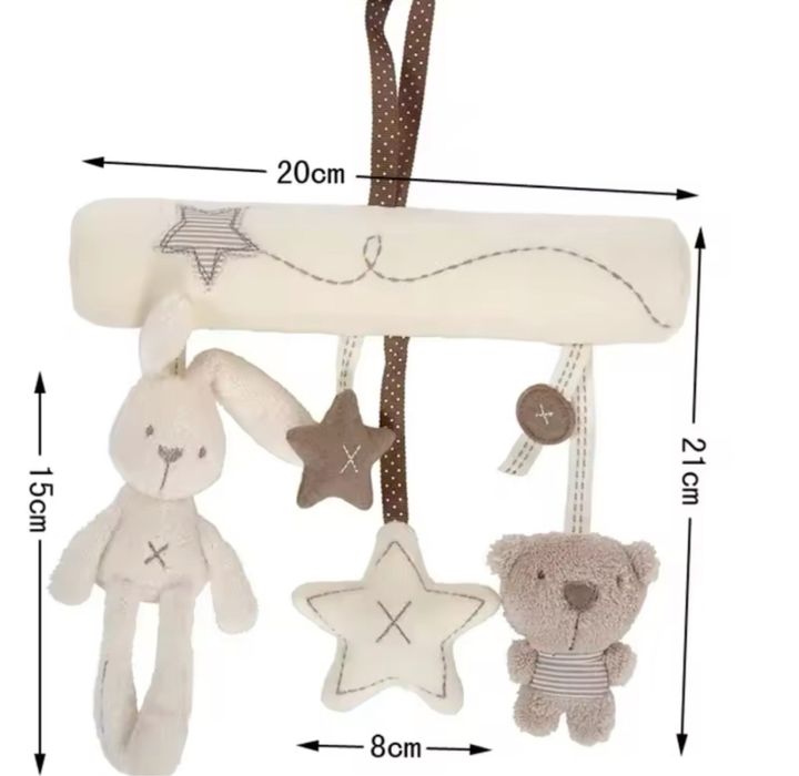 підвіска гусениця, іграшка на коляску, сенсорна іграшка, молекула,