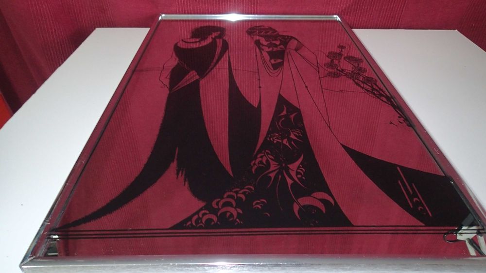 Quadro/Espelho pintura Arte Nova