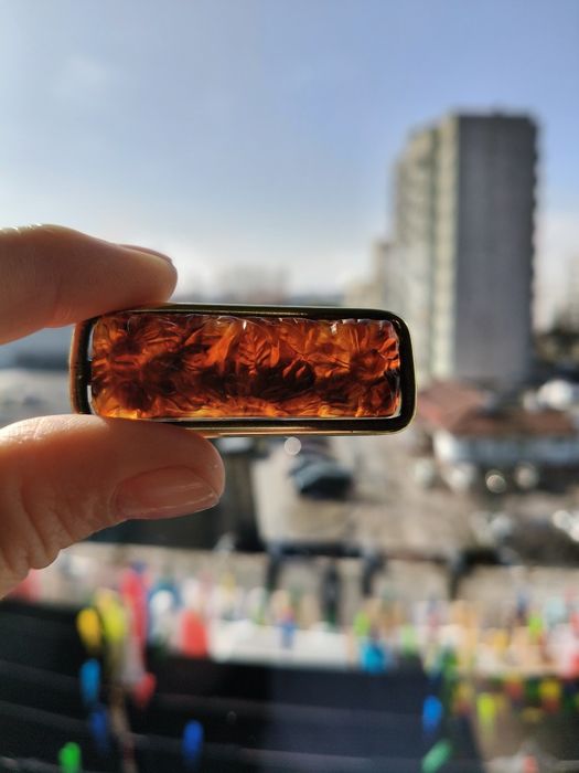Antyk broszka bakalit