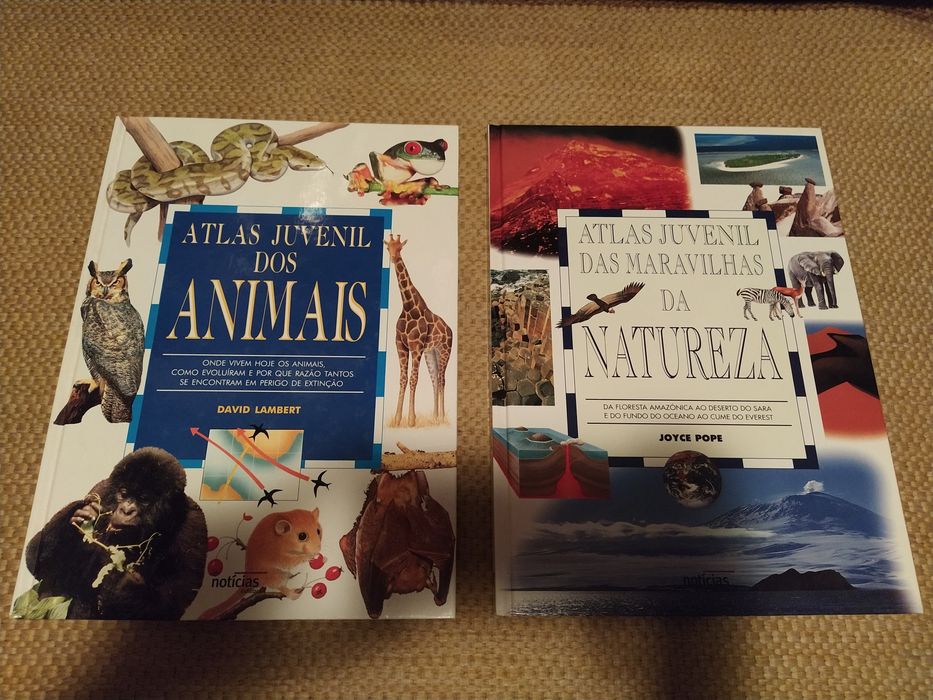 Atlas, enciclopédias e outros livos juvenis