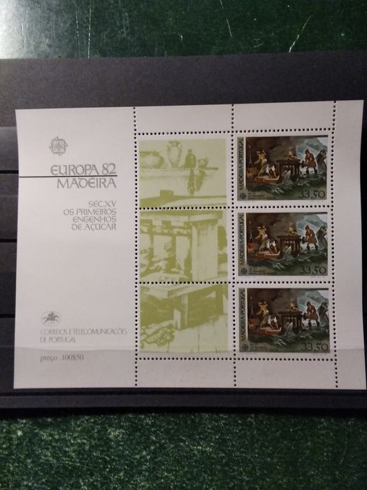 1982 Bloco Europa CEPT Madeira MNH **