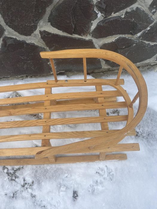Великі дерев'яні сані Kruzzel