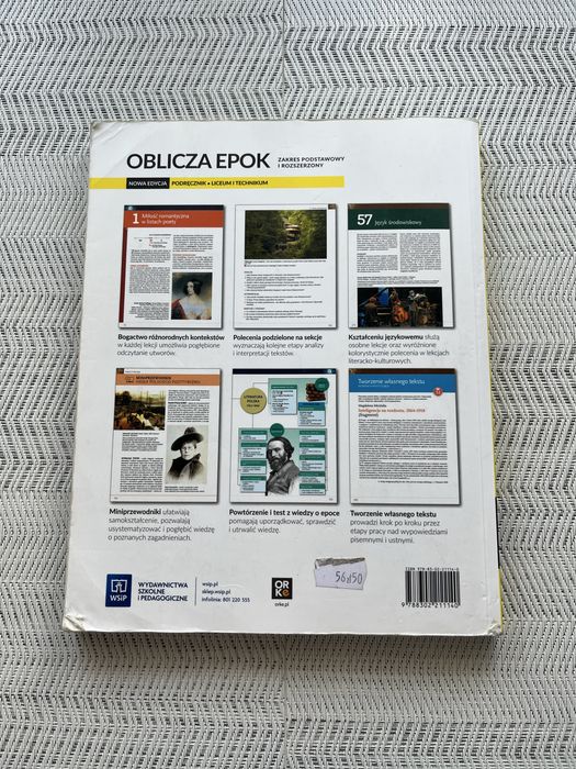 Podręcznik Oblicza epok 2.2 WSiP